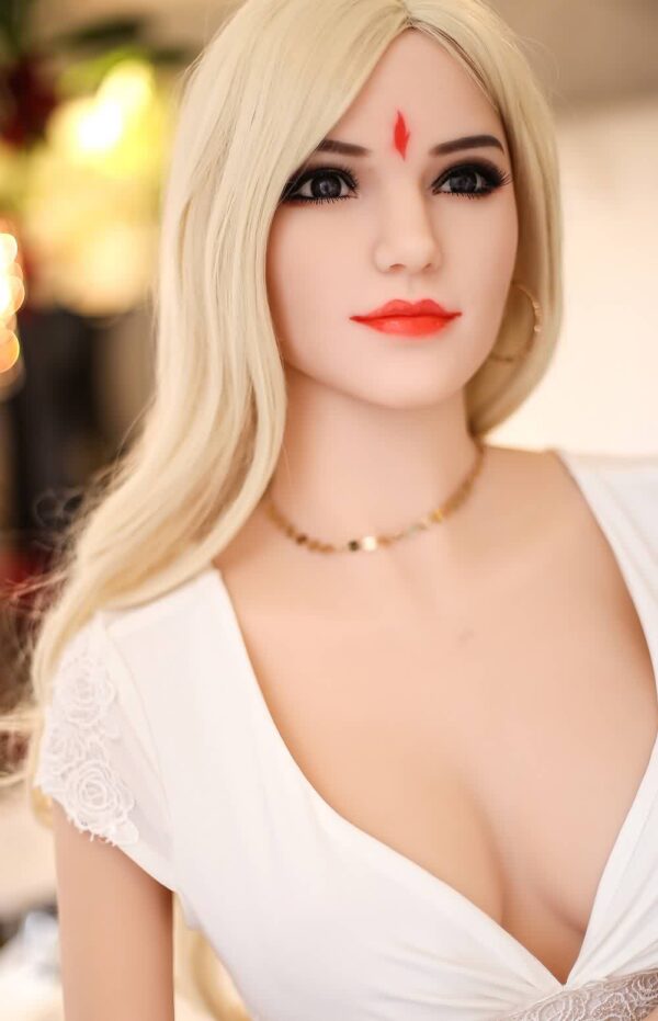 Corrine - 165cm blondi mati Big Clit seksa lelle vīrietim