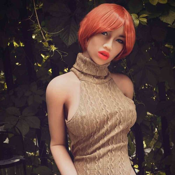 Sasah - 166cm Tall Redhead Open Mouth Sex Doll - Bild 8